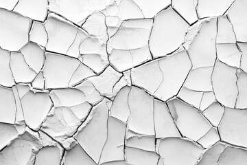 Leinwandbilder - Shattered tempered glass texture featuring intricate cracks and patterns in a monochromatic style