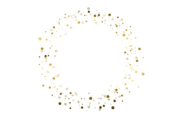 Wall Mural - Gold circle frame bokeh