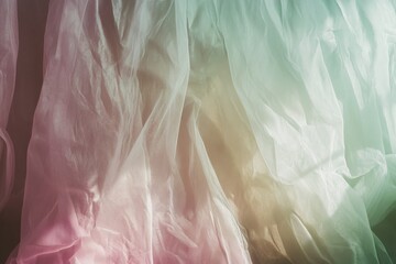 Aufkleber - Soft light leaks create a dreamy ambiance with pastel hues and flowing textures in a serene backdrop