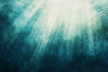 Aufkleber - Sun rays gently illuminate mist creating a tranquil atmosphere in a serene natural setting