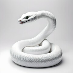 Wall Mural - White snake brings good luck and fortune