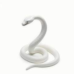 Wall Mural - White snake brings good luck and fortune