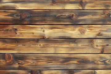 Poster - Wooden surface texture showcasing distinct chisel marks and natural grain patterns