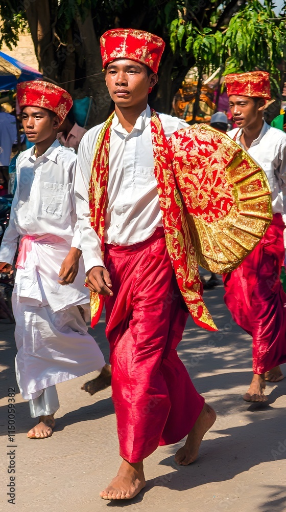 Traditional attire worn by Burmese men, reflecting rich cultural ...