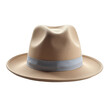 © vivekFx - Tan straw cowboy hat with grey ribbon band