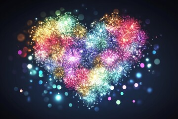 Wall Mural - Perfect holiday backdrop for Valentine's Day and New Year