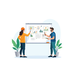 industry and technology concept vector illustration