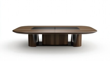 Poster - compact conference table designed for smaller offices, offering just enough seating for a team to ga