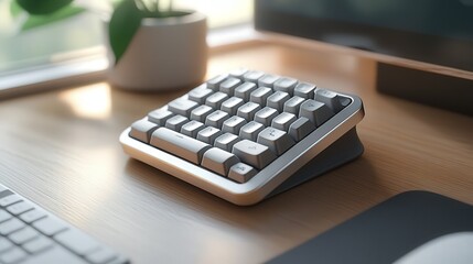 Aufkleber - compact keyboard with an integrated numeric keypad, designed to save space while still offering full functionality.