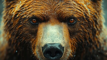 close up of bear stock photo generated ai isolated on a white backgroun