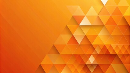 Aufkleber - Abstract Orange and Yellow Triangular Geometric Pattern Background