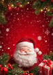 © Cool-Hunter - santa claus with gifts Christmas Background Illustration