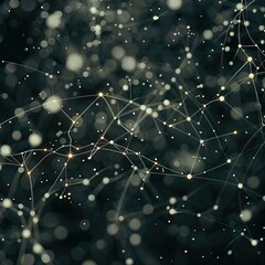 Poster - abstract network of interconnected lines and dots