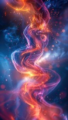 Poster - Dynamic Swirling Colors in a Blurry Background
