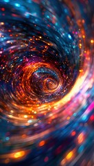 Poster - Dynamic Swirling Colors in Blurry Motion