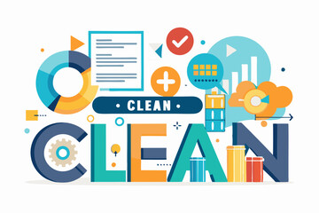 Wall Mural - Clean design principles enhance the clarity and communication of data analysis, leading to more effective business decisions.