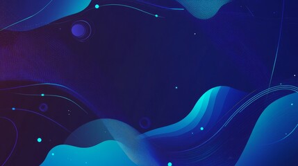 Aufkleber - Dynamic Blue Abstract Background With Flowing Lines and Shapes Creating a Modern Artistic Design Ideal for Digital Projects