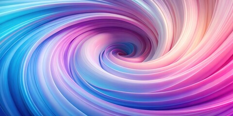 Fototapete - Abstract Swirling Pastel Hues A Dynamic Composition of Smooth, Colorful Curves