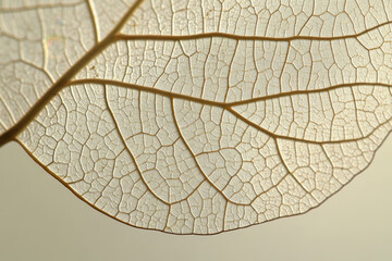 delicate leaf skeleton showing intricate vein structure