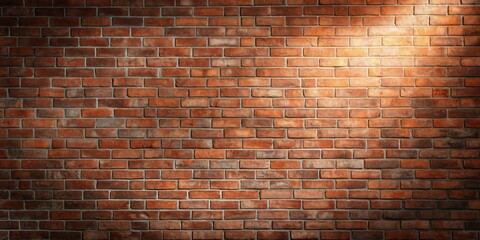 Poster - Illuminated Brick Wall Texture Background for Design Projects