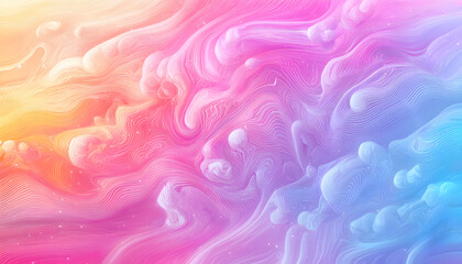Poster - Dynamic color waves abstract art digital creation vibrant environment fluid design artistic viewpoint visual harmony