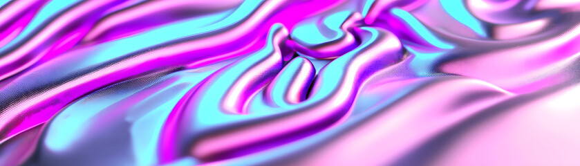 Poster - Fluid abstract art composition digital space graphic design colorful environment vivid viewpoint modern aesthetic appeal