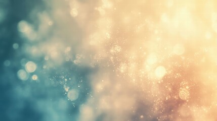 Poster - Create a soft pastel bokeh background with central text space for design projects