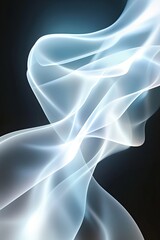Poster - Smoke Curls and Waves Create an Ethereal Dance Against a Dark Backdrop of Mystery and Allure
