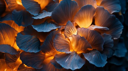 Poster - Creative jackfruit shells art installation illuminates nature's beauty in vibrant display magical environment