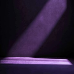 Poster - Light Beams Create a Captivating Interplay of Shadows and Colors in a Darkened Space During an Artistic Exploration