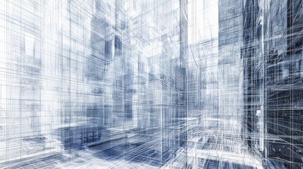 Poster - Innovative cityscape with transparent buildings urban environment digital art futuristic concept captivating viewpoint