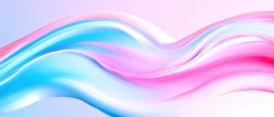 Wall Mural - Abstract colorful wave background with soft pink and blue hues, ideal for creative designs and modern visuals.