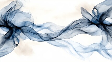 Wall Mural - A blue and white abstract background with smoke