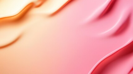 Fototapete - Soft Abstract Waves in Warm Colors Flowing Across a Gradient Background