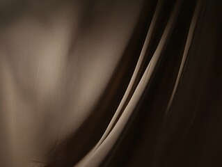 Aufkleber - Soft Brown Fabric Texture with Gentle Drapes and Natural Lighting Effects