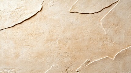 Poster - Textured beige wall surface with natural stone-like patterns