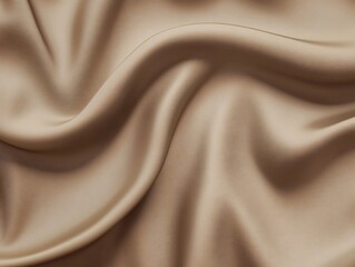 Poster - Soft Beige Fabric Texture with Elegant Drapery and Smooth Surface for Design Projects
