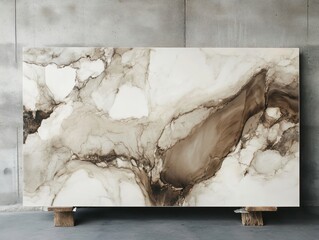 Aufkleber - Abstract marble texture in neutral tones on a concrete background for modern design inspiration