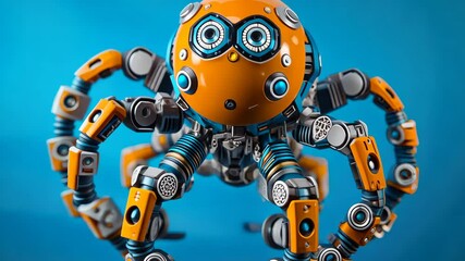 Poster - Futuristic Robotic Octopus with Advanced Features and Unique Design Elements