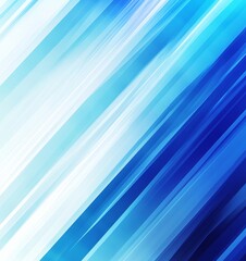 Poster - dynamic blue abstract background with diagonal streaks in various shades capturing a sense of moveme
