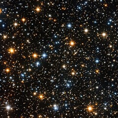 Poster - exploration of a star-filled night sky showcasing a multitude of bright stars and cosmic wonders fro