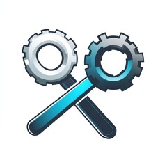 Poster - Interlocking Gears Symbolizing Teamwork and Engineering