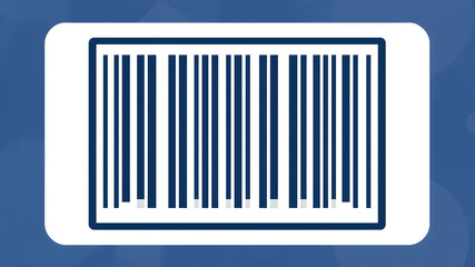 simple barcode icon design, scan code icon, vector illustration. generative ai