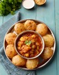 © SandraSevJarocka - Generated image Poori Masala or potato curry with fried puri