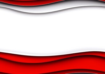 Poster - minimal photostock of a abstract red white gray overlap design modern background vector illustration
