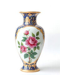 Empire style vase on a white background