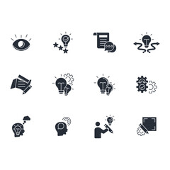 Fototapete - Creativity icon set.vector.Editable stroke.linear style sign for use web design,logo.Symbol illustration.