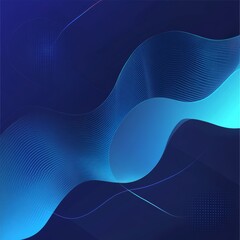 Aufkleber - Dynamic Wave Pattern in Shades of Blue Showcasing Abstract Designs on a Dark Background With a Modern Aesthetic