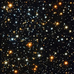 Poster - vast expanse of stars twinkling in the night sky over a serene landscape captured in breathtaking de