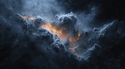 Wall Mural - Vast Cosmic Vista: Majestic Star Clusters and Nebulae in Deep Space